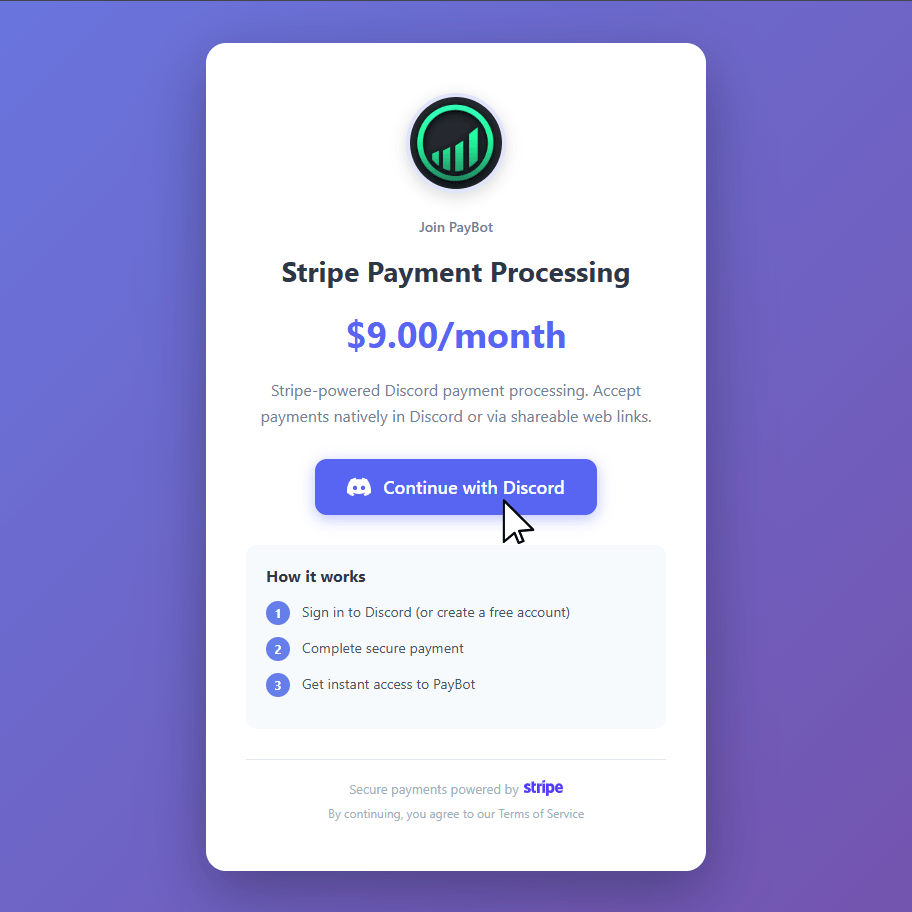 PayBot payment links - Accept payments outside Discord